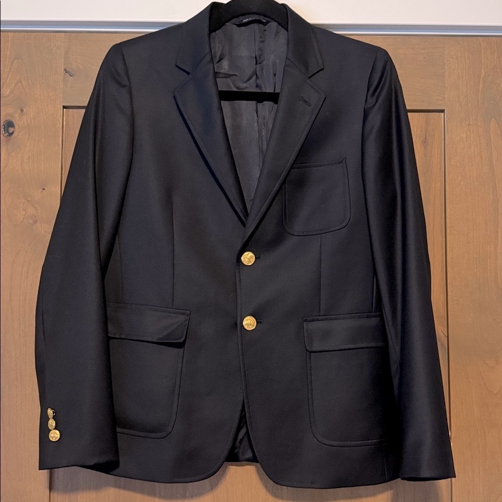 Brooks Brothers Black Blazer with Gold Buttons